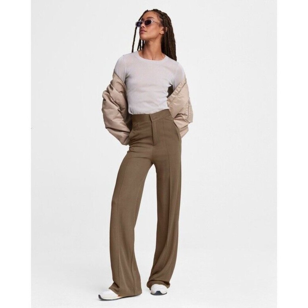 rag & bone Wide Leg Pants in Brown